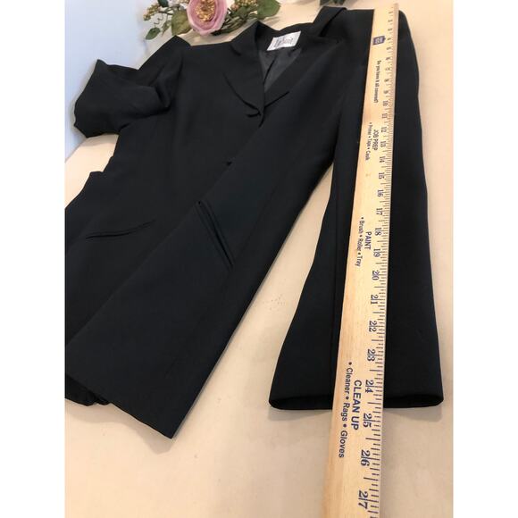 Le Suit Women Jacket Size 12 Pockets Lapel Notch Collar 3 Buttons Closure Blue - Picture 10 of 10